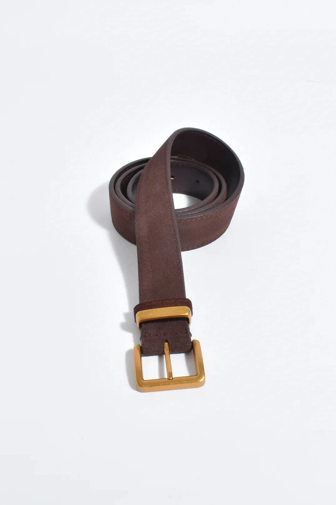 Adorne Fashion Adorne Rectangle Buckle Suede Jeans Belt - Black