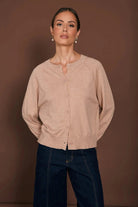 Buy Adorne - Freddy Cotton Cashmere Knit Cardigan - Camel by Adorne - at Hamish + Grace