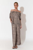 Buy Adorne - Harper Leopard Print Pant (Print) by Adorne - at Hamish & Grace