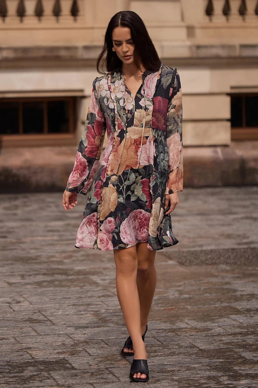 Buy Adorne - Roslyn Floral Frill Dress - Floral by Adorne - at Hamish + Grace