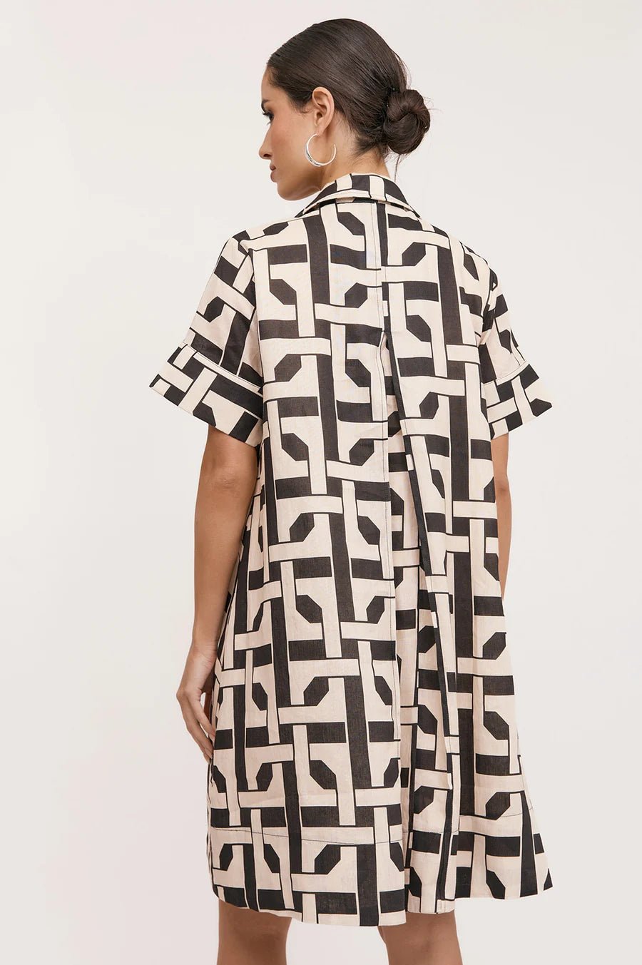 Buy Adorne - Solace Printed Linen Dress (Print) by Adorne - at Hamish & Grace