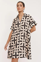 Buy Adorne - Solace Printed Linen Dress (Print) by Adorne - at Hamish & Grace