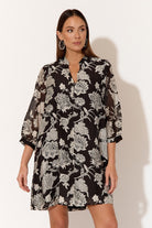 Buy Adorne - Zuri Black Floral Dress by Adorne - at Hamish & Grace