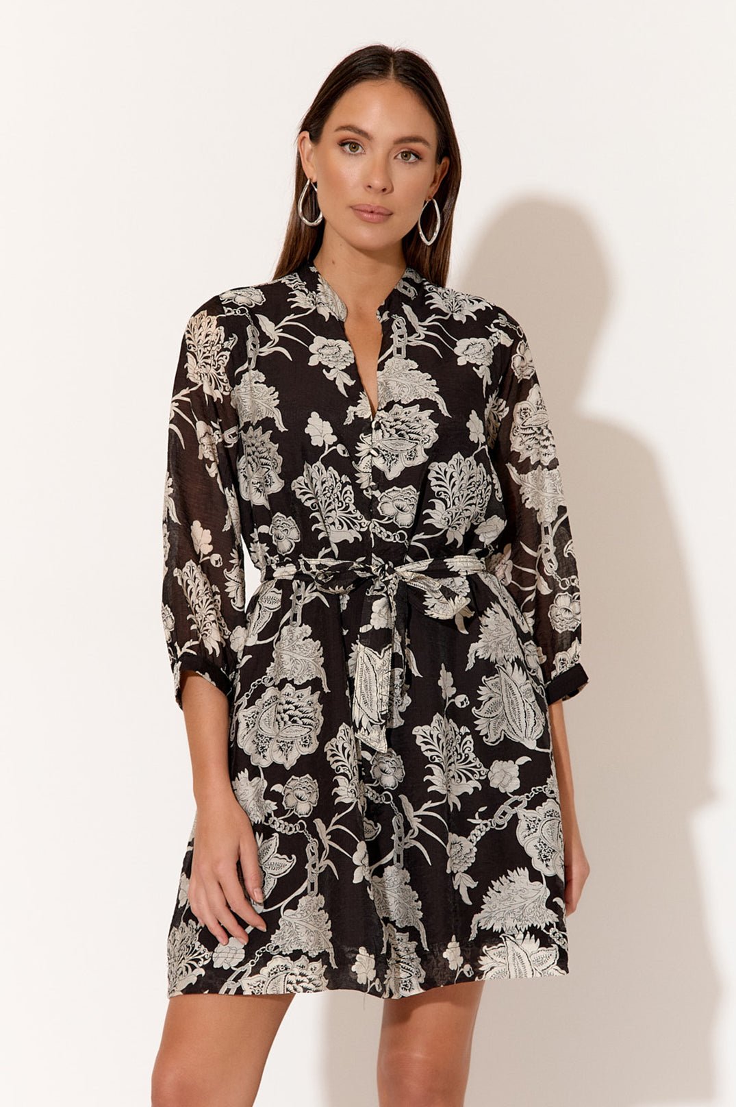 Buy Adorne - Zuri Black Floral Dress by Adorne - at Hamish & Grace