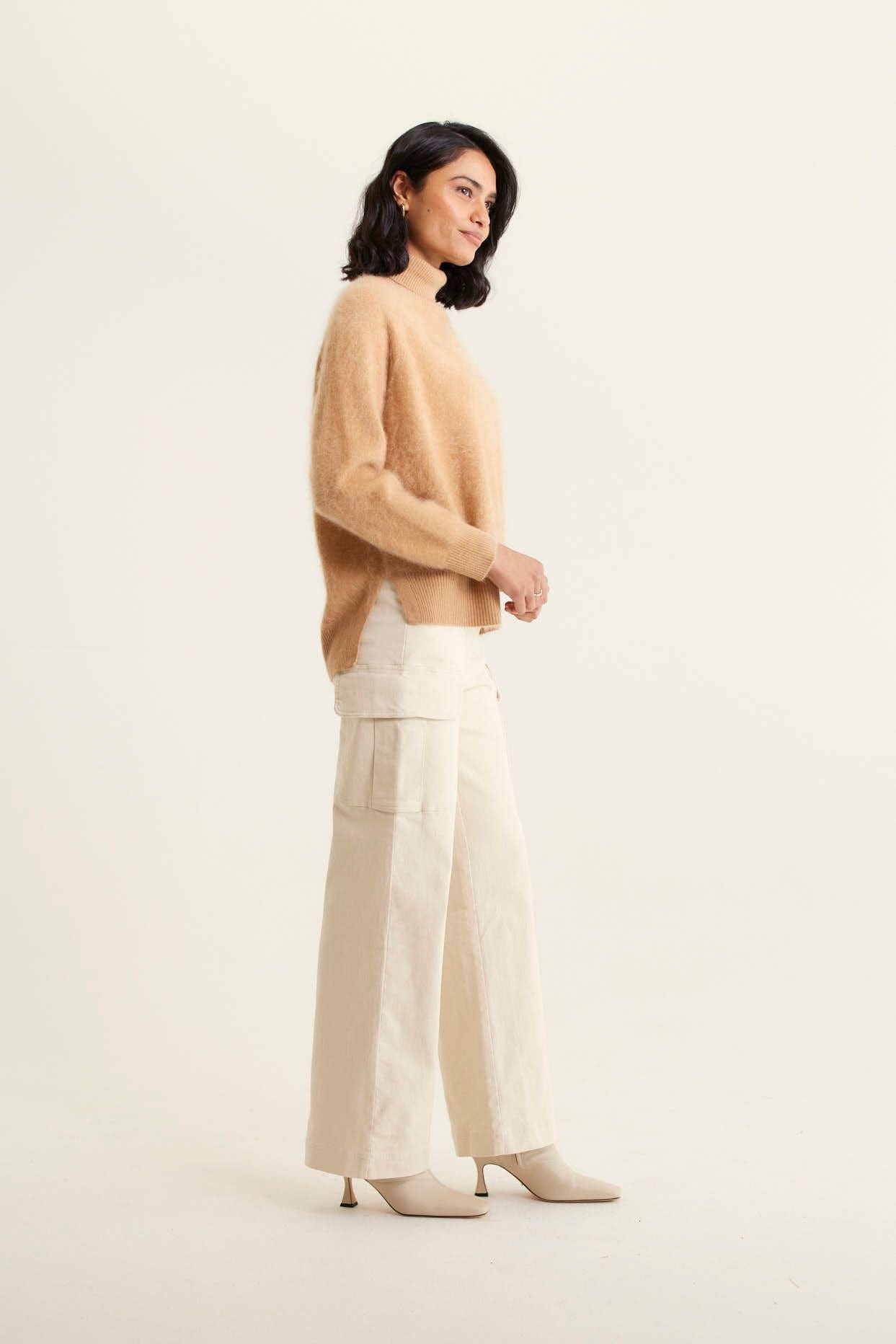 Alessandra The Label Fashion PREORDER - Alessandra The Label - Rose Polo - Tan