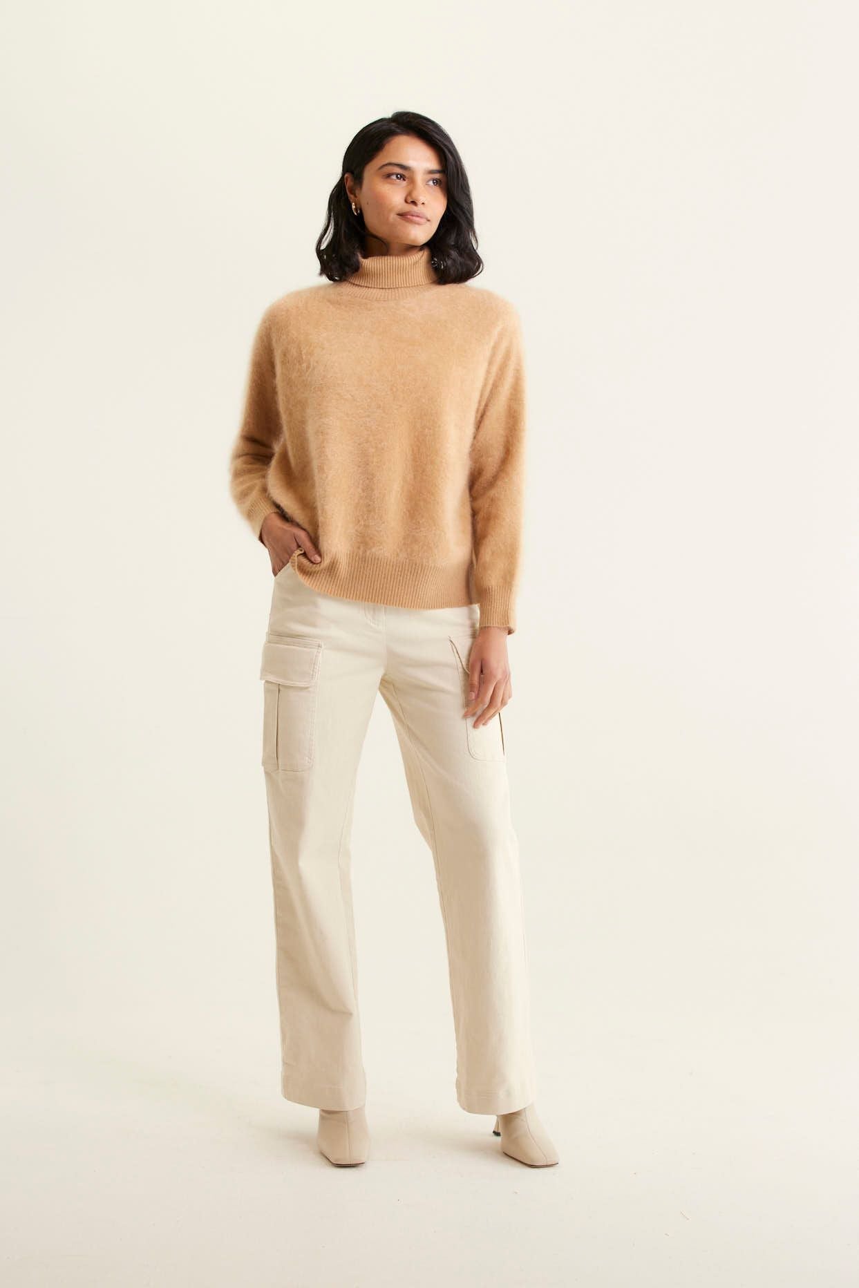 Alessandra The Label Fashion PREORDER - Alessandra The Label - Rose Polo - Tan