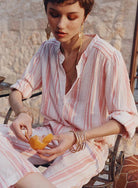 Buy AMELIE BLOUSE - Red Stripe by Marie Louise de Monterrey - at Hamish & Grace