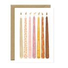 Buy ATWS Greeting Card Birthday Candles – Gold Foil by Carte Blanche - at Hamish + Grace