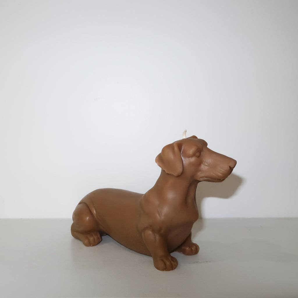 Buy Australian Made Beeswax Blend | Dachshund candle by Love Ally - at Hamish + Grace