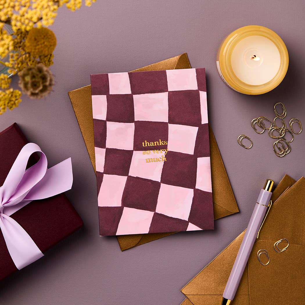 Buy Australian Made Card | Thanks So Very Much | Signature Foil Collection by Gabrielle & Celine Greeting Cards Australia - at Hamish + Grace