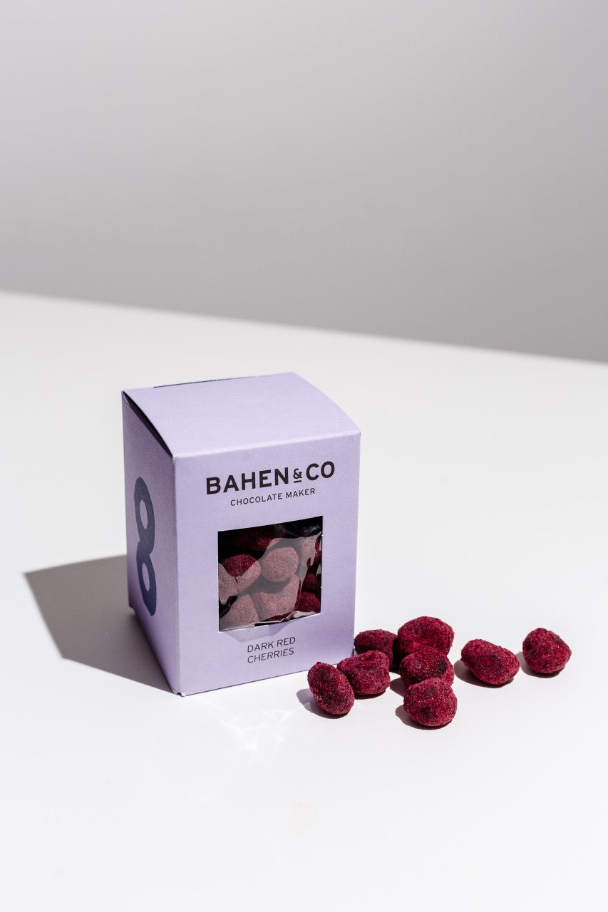 Buy Bahen & Co - Coated Dark Red Cherries by Bahen & Co - at Hamish & Grace