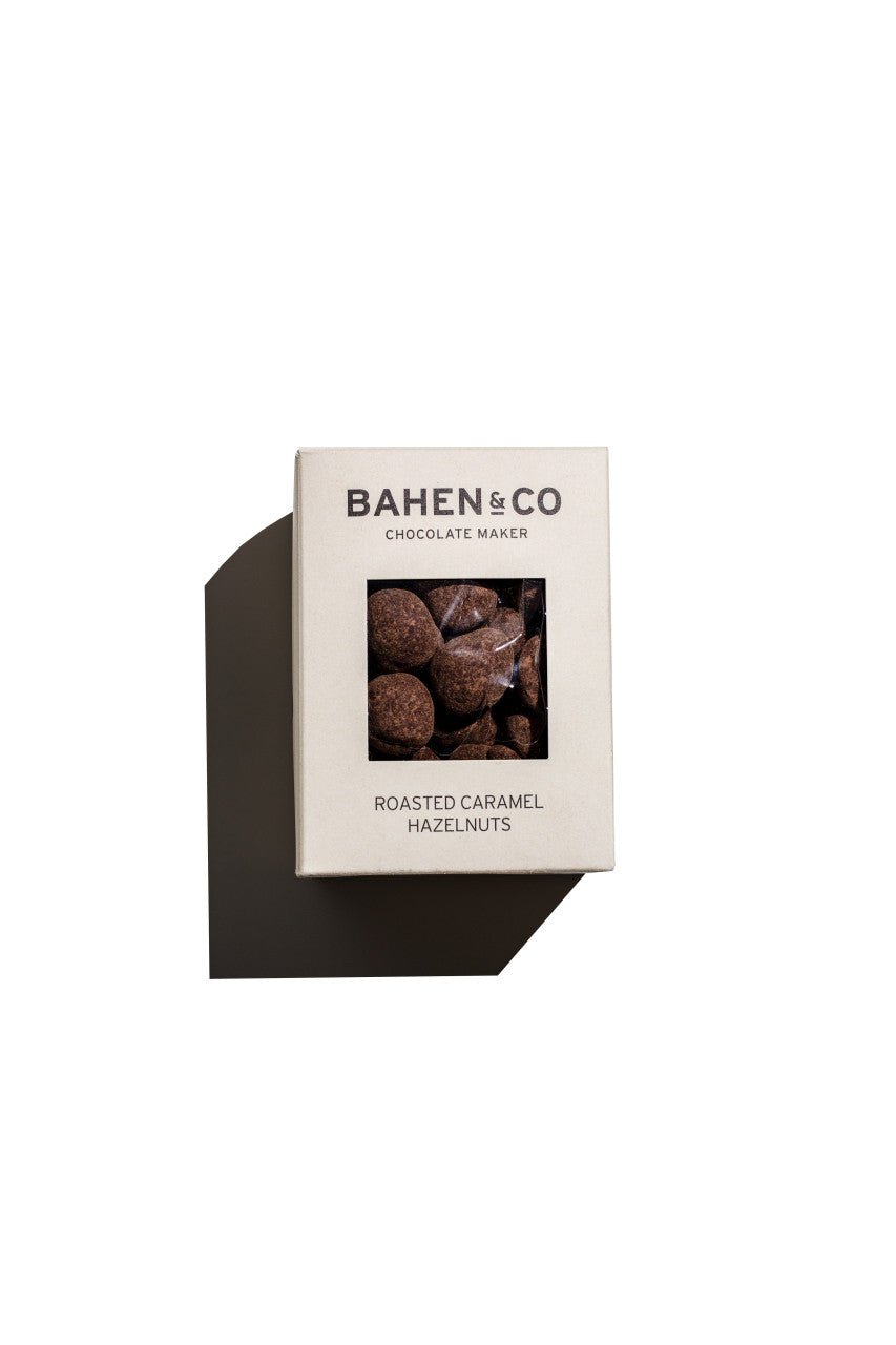 Buy Bahen & Co - Coated Roasted Caramel Hazelnuts by Bahen & Co - at Hamish & Grace