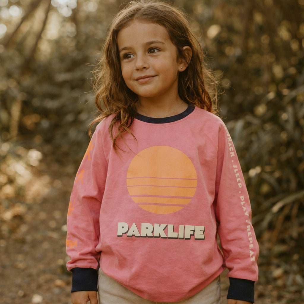 Buy Banabae - Parklife Kids Long Sleeve Tee - Peony by Banabae - at Hamish + Grace