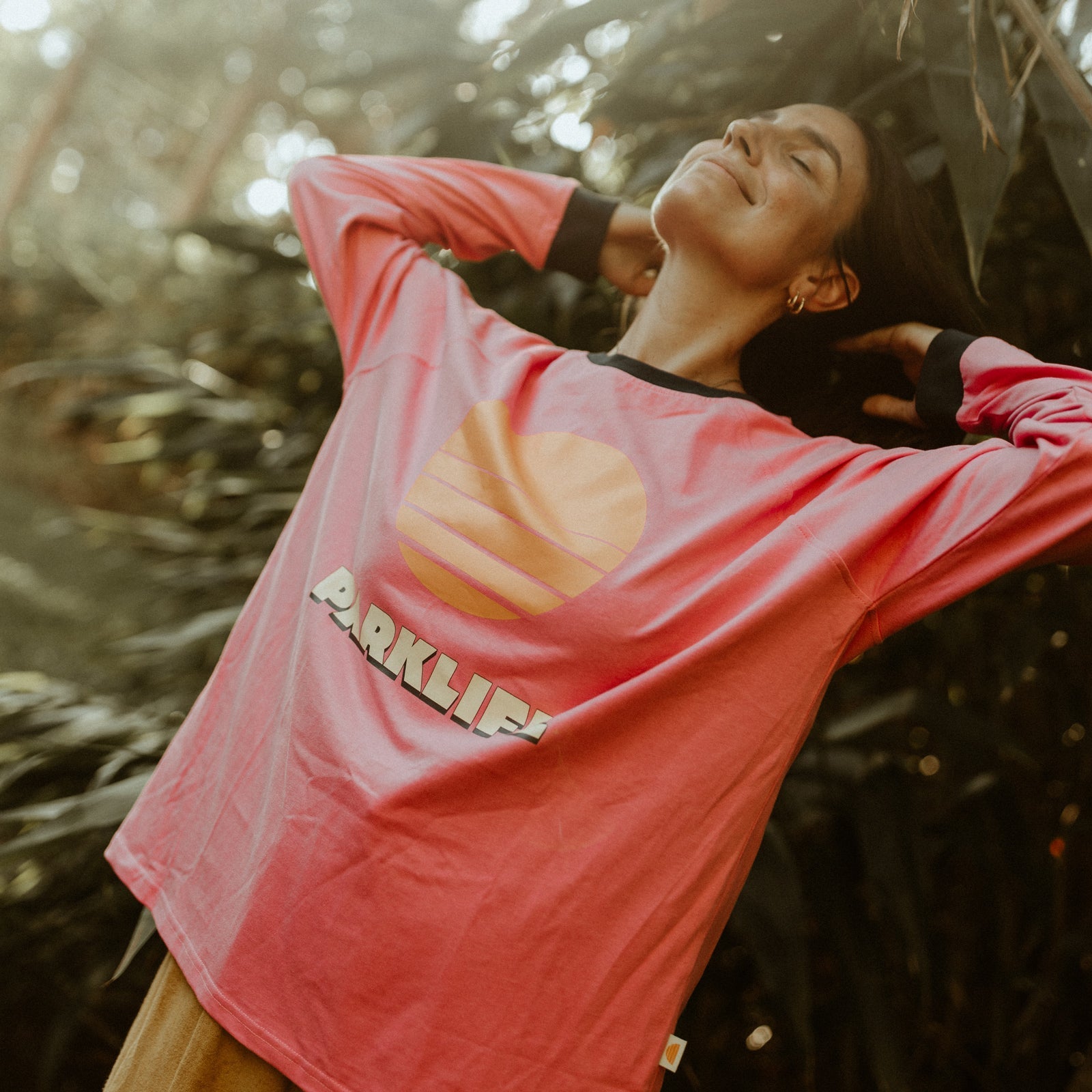 Buy Banabae - Parklife Ladies Long Sleeve Tee - Peony | Match With Mum by Banabae - at Hamish + Grace