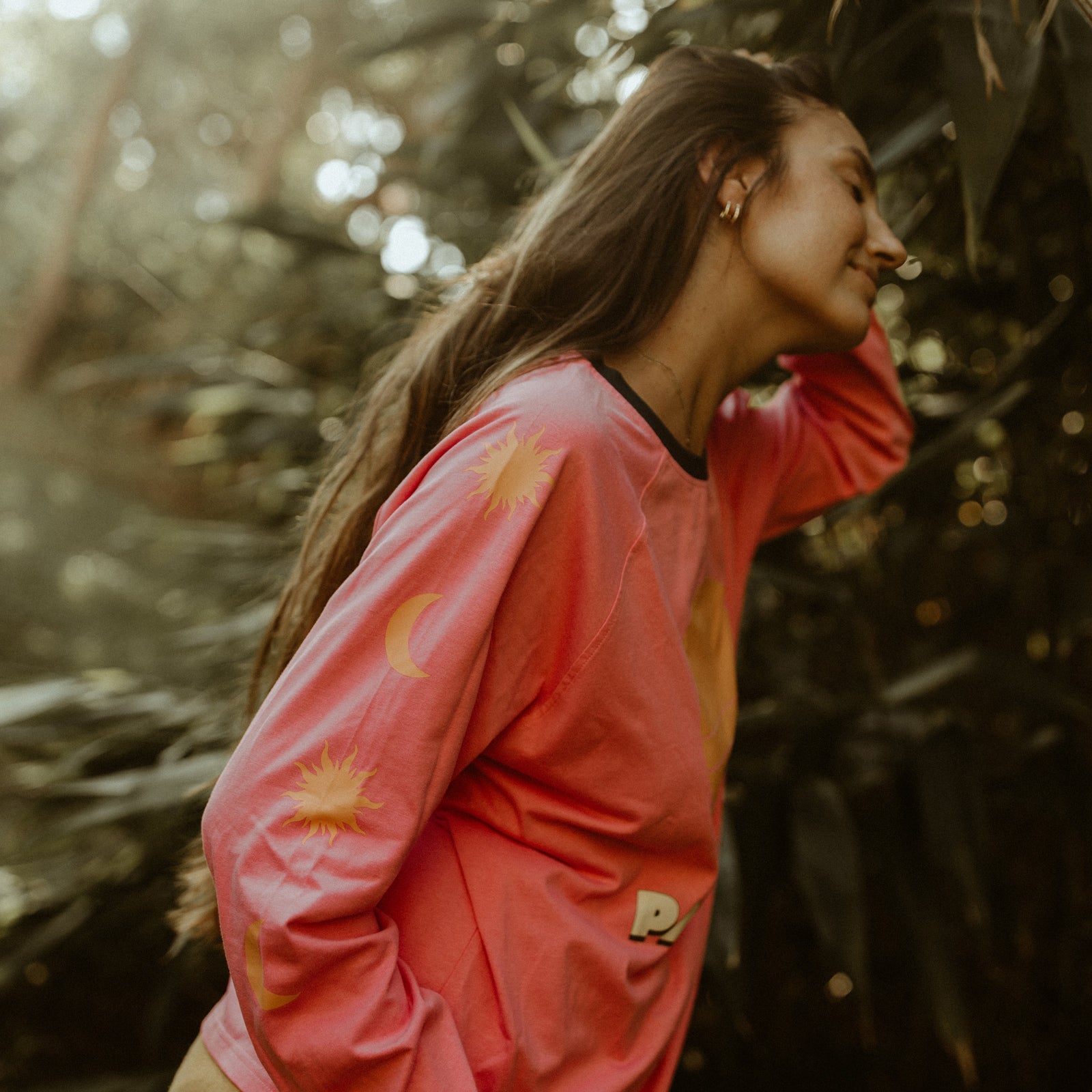 Buy Banabae - Parklife Ladies Long Sleeve Tee - Peony | Match With Mum by Banabae - at Hamish + Grace