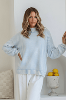 Buy Billie Stripe Knit - Blue/White by Miss Marlow - at Hamish + Grace