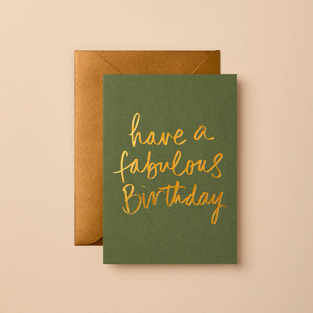 Buy Birthday Card | Signature Foil Greeting Card by Gabrielle & Celine Greeting Cards Australia - at Hamish + Grace