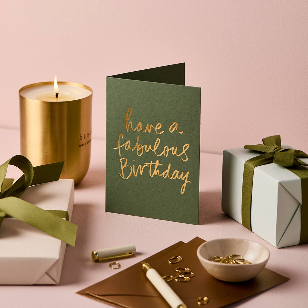 Buy Birthday Card | Signature Foil Greeting Card by Gabrielle & Celine Greeting Cards Australia - at Hamish + Grace