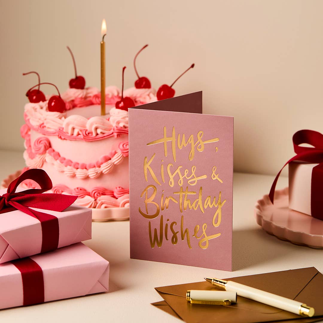 Buy Birthday Card | Signature Gold Foil Greeting Card by Gabrielle & Celine Greeting Cards Australia - at Hamish + Grace