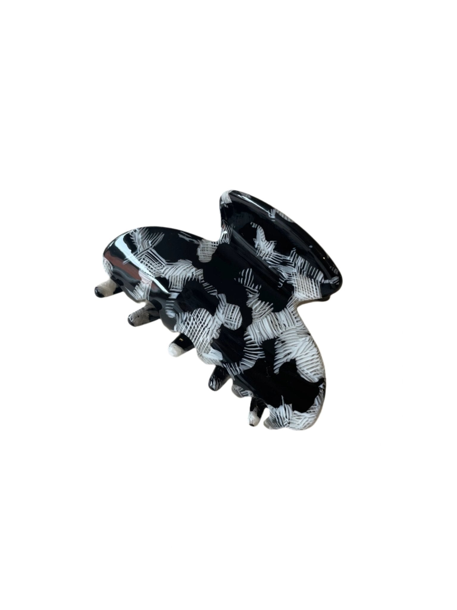 Buy Black and White Small Claw Clip by Hamish & Grace - at Hamish & Grace