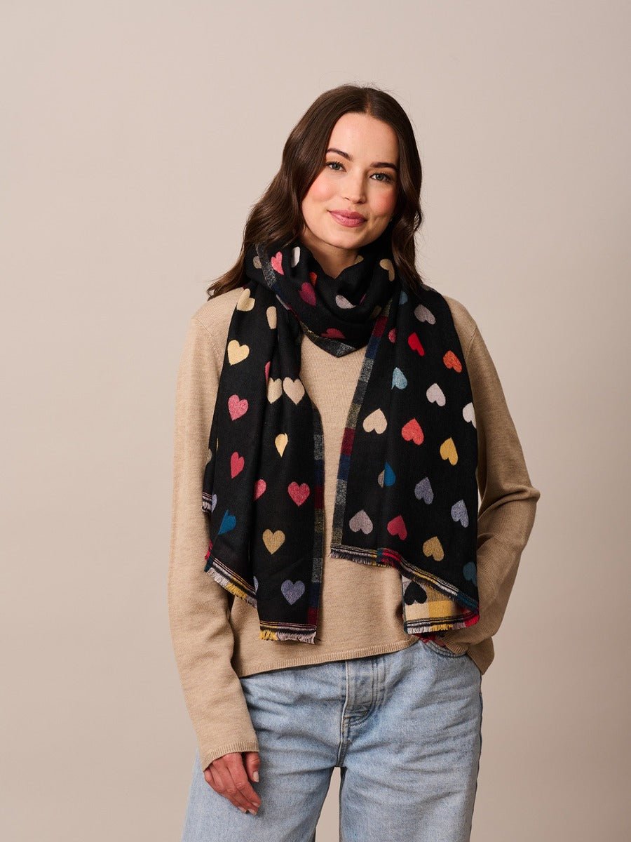 Buy Black Romance Scarf by Tiger Tree - at Hamish & Grace