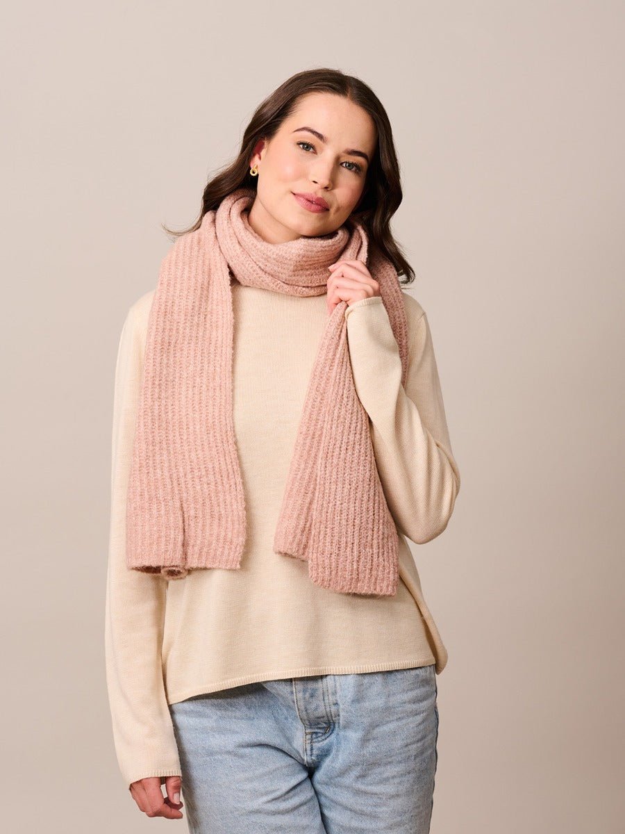 Buy Blush Ribbed Scarf by Tiger Tree - at Hamish & Grace