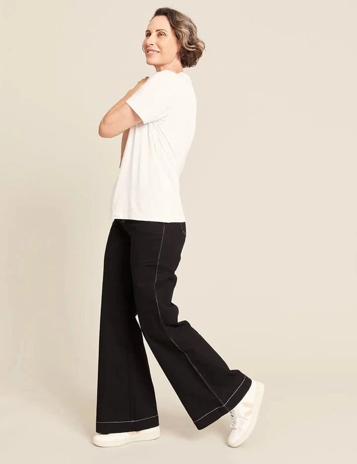 Boody Fashion Boody - Women's Classic Crew Neck T-Shirt White