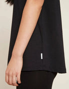 Boody Fashion Boody - Womens Downtime Lounge Top Black
