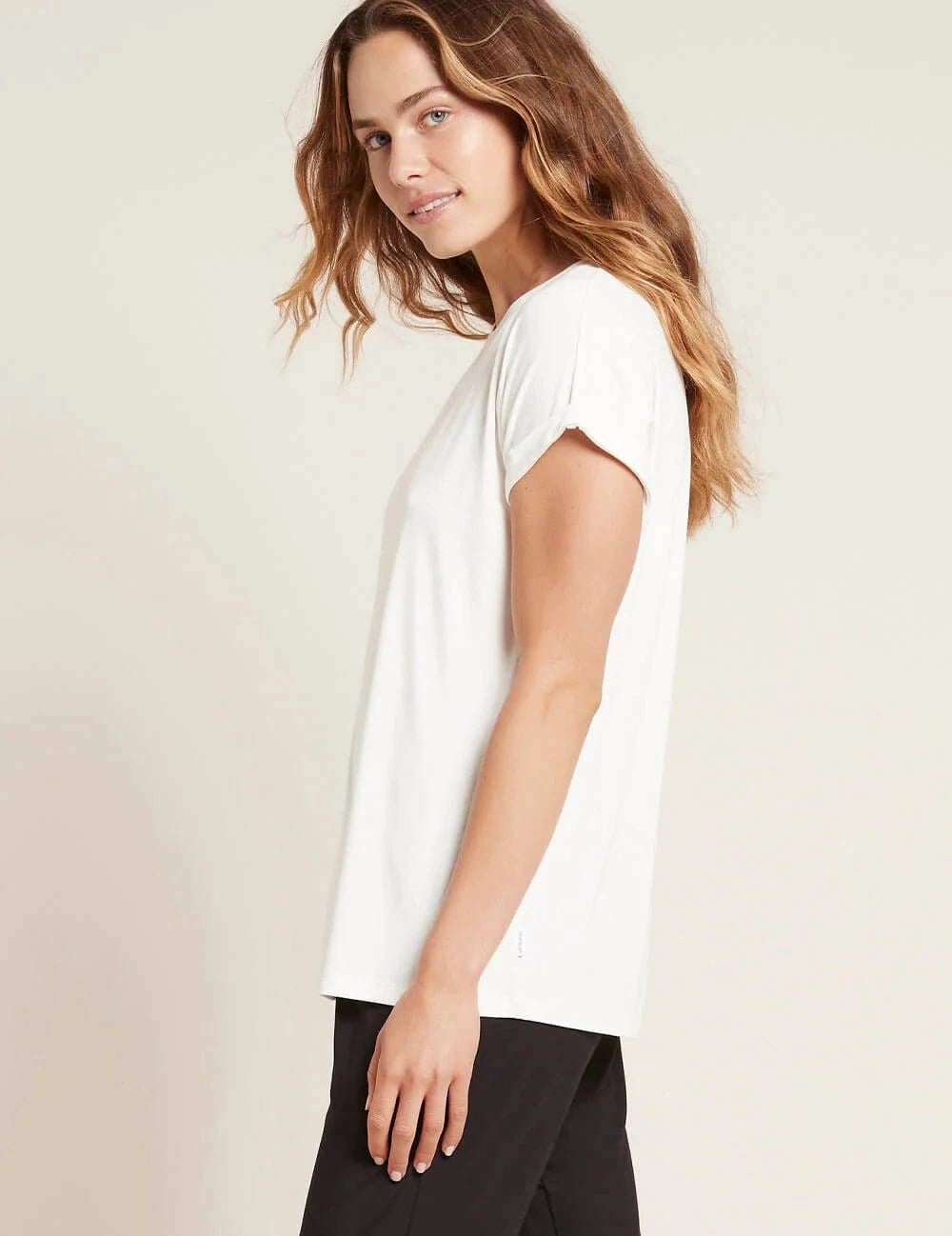 Boody Fashion Boody - Womens Downtime Lounge Top - Natural White