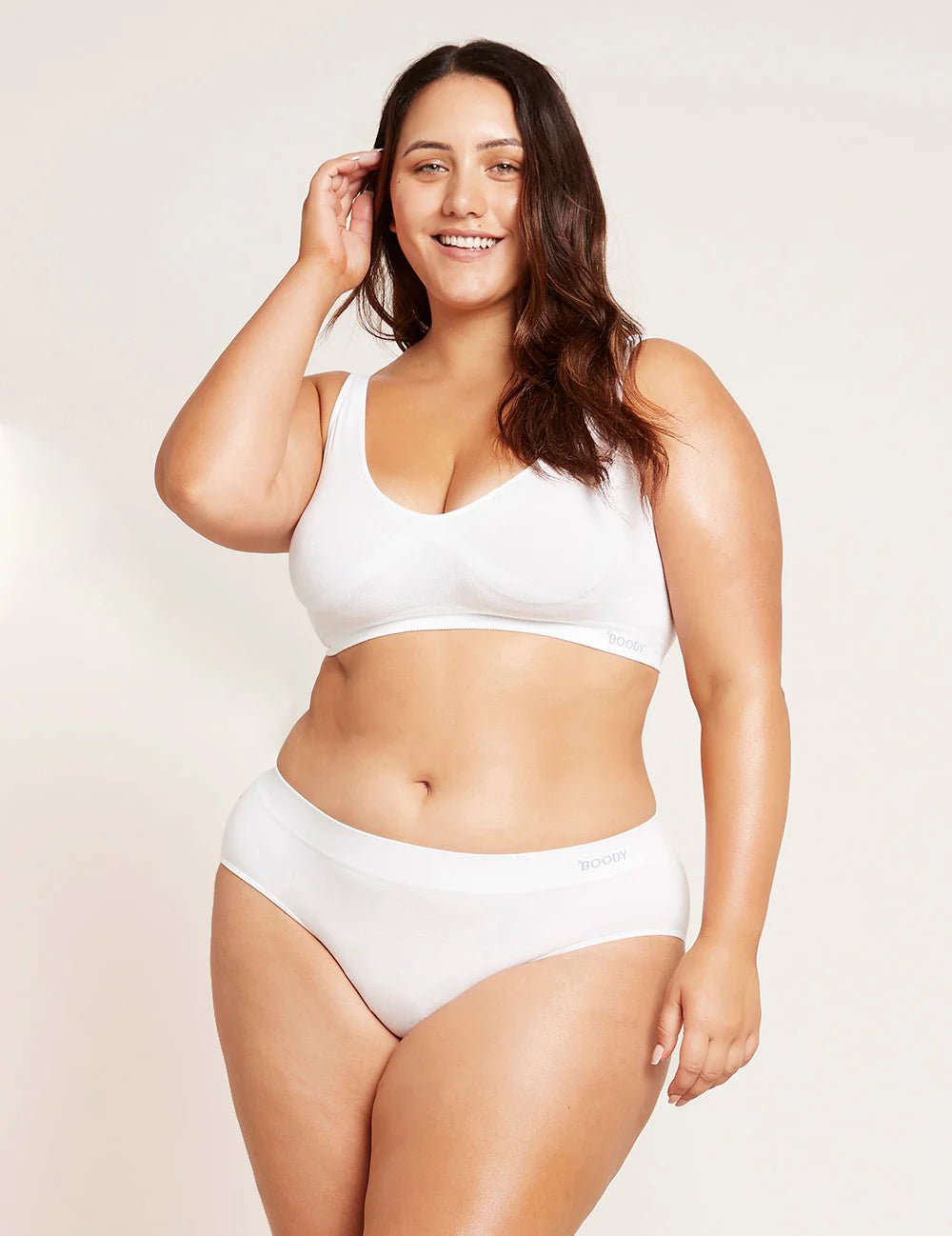 Buy Boody - Midi Brief Underwear White by Boody - at Hamish & Grace