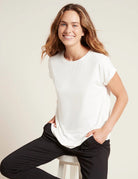 Buy Boody - Womens Downtime Lounge Top - Natural White by Boody - at Hamish & Grace