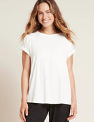 Buy Boody - Womens Downtime Lounge Top - Natural White by Boody - at Hamish & Grace