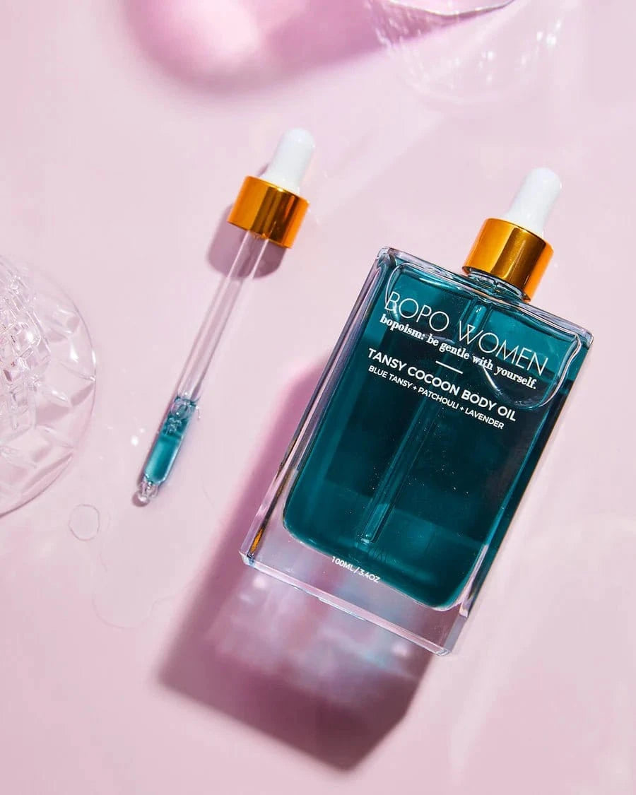 Bopo Women Bath + Body Bopo Women - Tansy Cocoon Body Oil, (Limited Edition, Blue Shimmer)