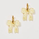 Buy Bow Earrings - Butter Yellow by Martha Jean - at Hamish & Grace