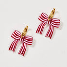 Buy Bow Earrings - Red by Martha Jean - at Hamish & Grace