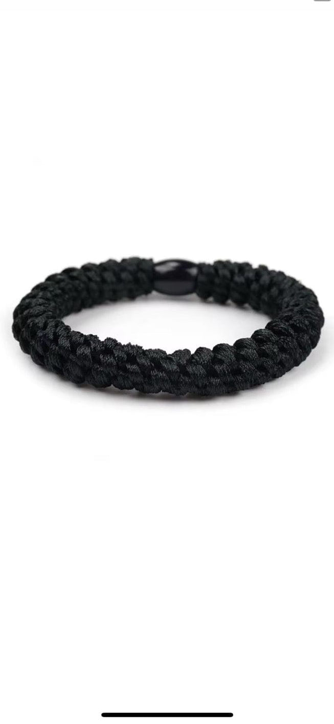 Buy Braided Hair Tie - Black by Hamish + Grace - at Hamish + Grace