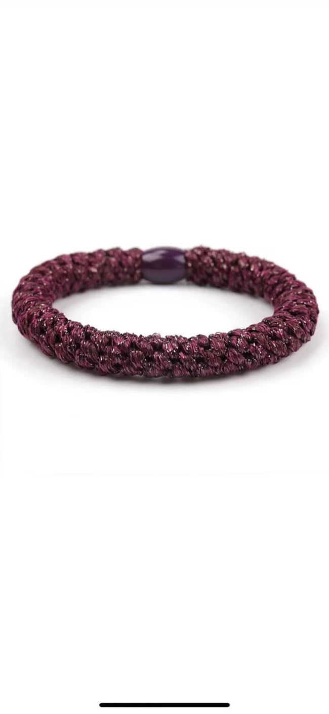 Buy Braided Hair Tie - Burgundy by Hamish + Grace - at Hamish + Grace