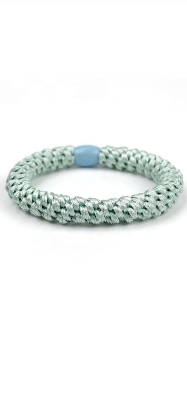Buy Braided Hair Tie - Dusty Turquoise by Hamish + Grace - at Hamish + Grace