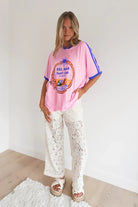 Buy By Frankie - Del Mar Tee Pink by By Frankie - at Hamish + Grace