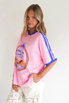 Buy By Frankie - Del Mar Tee Pink by By Frankie - at Hamish + Grace