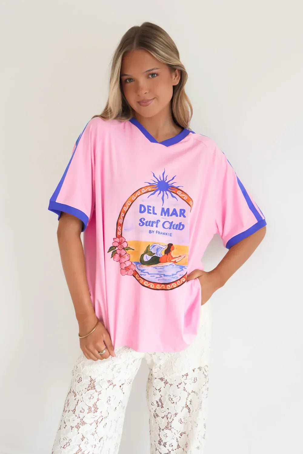 Buy By Frankie - Del Mar Tee Pink by By Frankie - at Hamish + Grace
