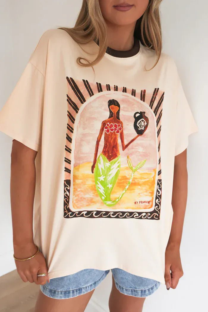 Buy By Frankie - Kailani Tee Beige by By Frankie - at Hamish + Grace