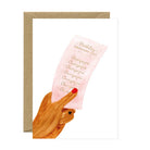Buy Carte Blanche - Greeting Card - Birthday List – Gold Foil by Carte Blanche - at Hamish + Grace
