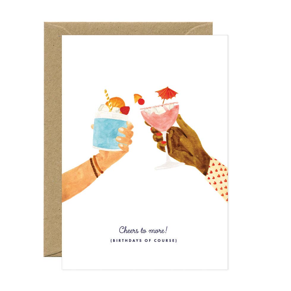 Buy Carte Blanche - Greeting Card Cheers To More by Carte Blanche - at Hamish + Grace