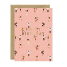 Buy Carte Blanche - Greeting Card - Happy Birthday Dancers – Gold Foil by Carte Blanche - at Hamish + Grace