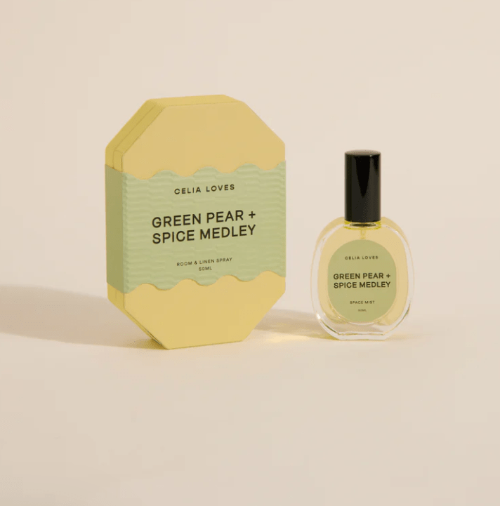 Celia Loves Homeware Celia Loves - Green Pear & Spice Medley - Room Spray 50ml