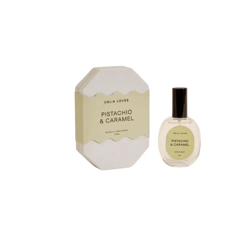 Buy Celia loves - Pistachio & Caramel - Room Spray 50ml by Celia Loves - at Hamish + Grace