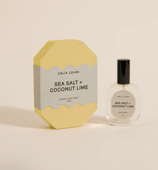 Buy Celia Loves - Sea Salt & Coconut Lime - Room Spray 50ml by Celia Loves - at Hamish & Grace