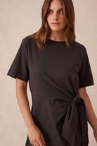 Buy Ceres - Allora Tie Midi Tee Dress by Ceres Life - at Hamish + Grace