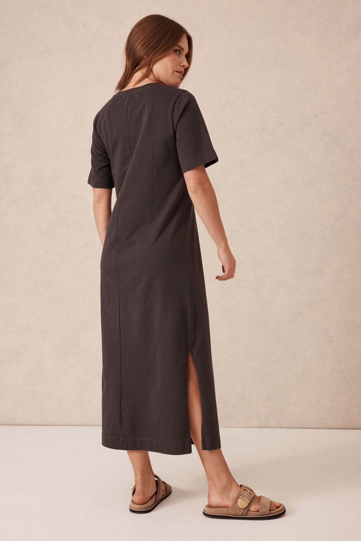 Buy Ceres - Allora Tie Midi Tee Dress by Ceres Life - at Hamish + Grace